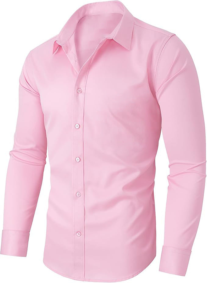 Non-ironing Full Elastic Force Shirt Men