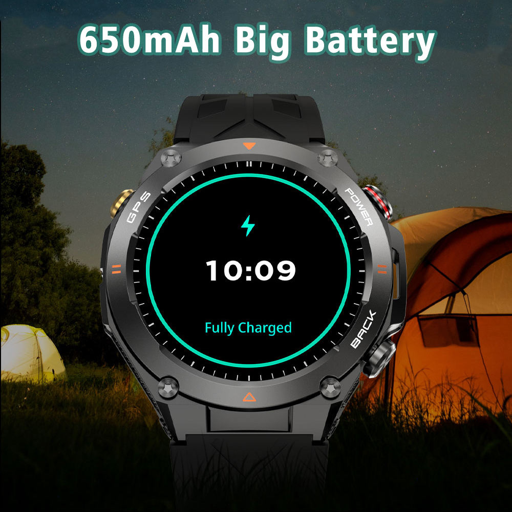 SENBONO1.45'' HD Screen Built-In GPS Men Smart Watch