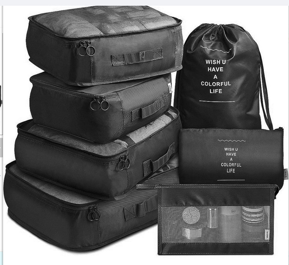 8-piece Set Luggage Divider Bag Travel Storage