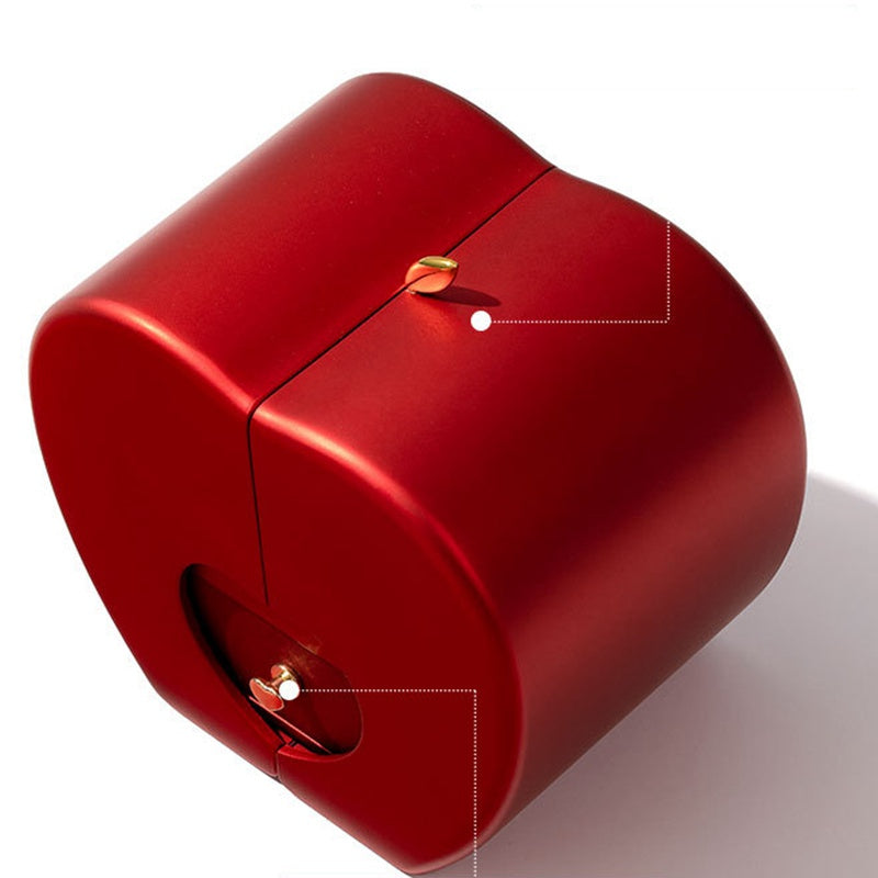 Fashion Jewelry Box Red Apple Valentine's Day Gifts With Artificial Flower Rose Flower