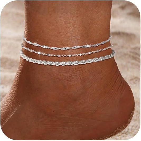 Beach Anklet Featuring Stars Hearts Pearls And Round Beads