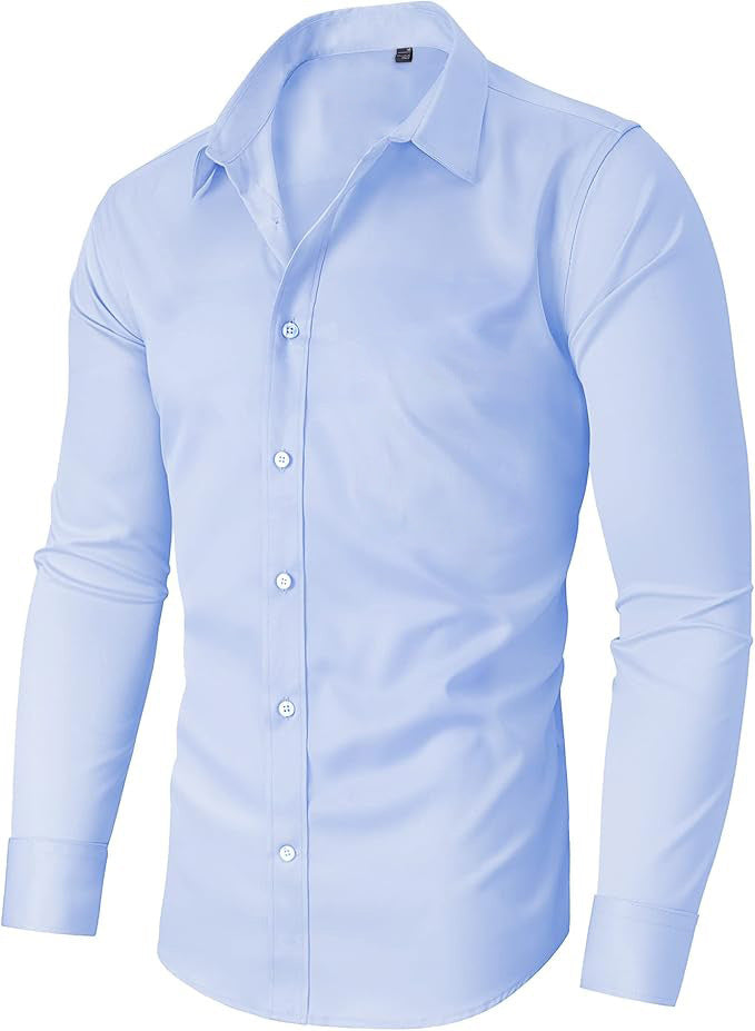 Non-ironing Full Elastic Force Shirt Men