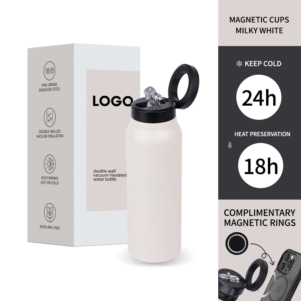 Stainless Steel Vacuum Cup With Magnetic Phone Holder